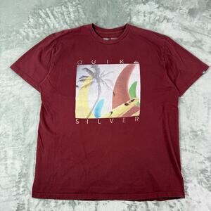 Quicksilver surfer surfboard red shirt men’s size XL y2k graphic shirt
